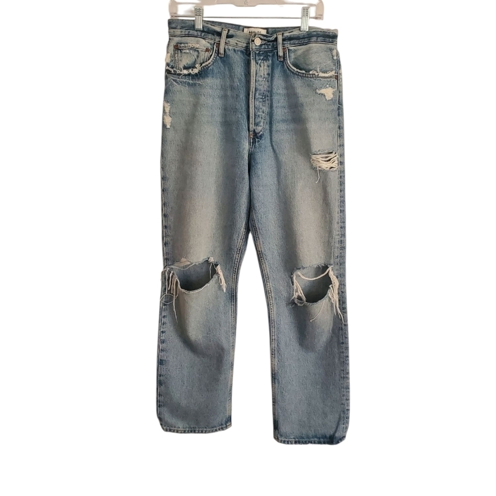 AGOLDE 90s Jean, High Rise  Distressed womans Size 28 Jeans